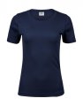 Dames T-shirt Tee Jays Interlock 580 Navy